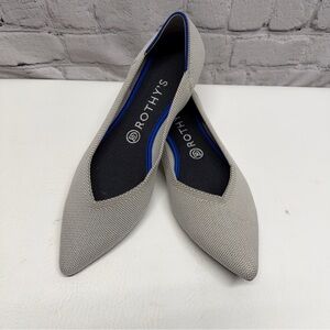 Rothy's Women's Light Gray Pointed Flats size 10